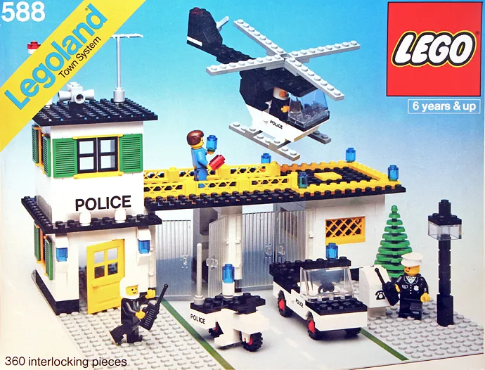 LEGO 588 Quartier général de la police - prix | Brick Broker
