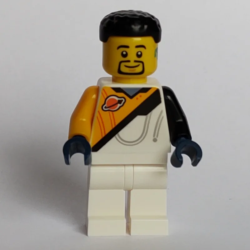 Astronaut, White and Bright Light Orange Spac… — minifigurine LEGO | Brick Broker