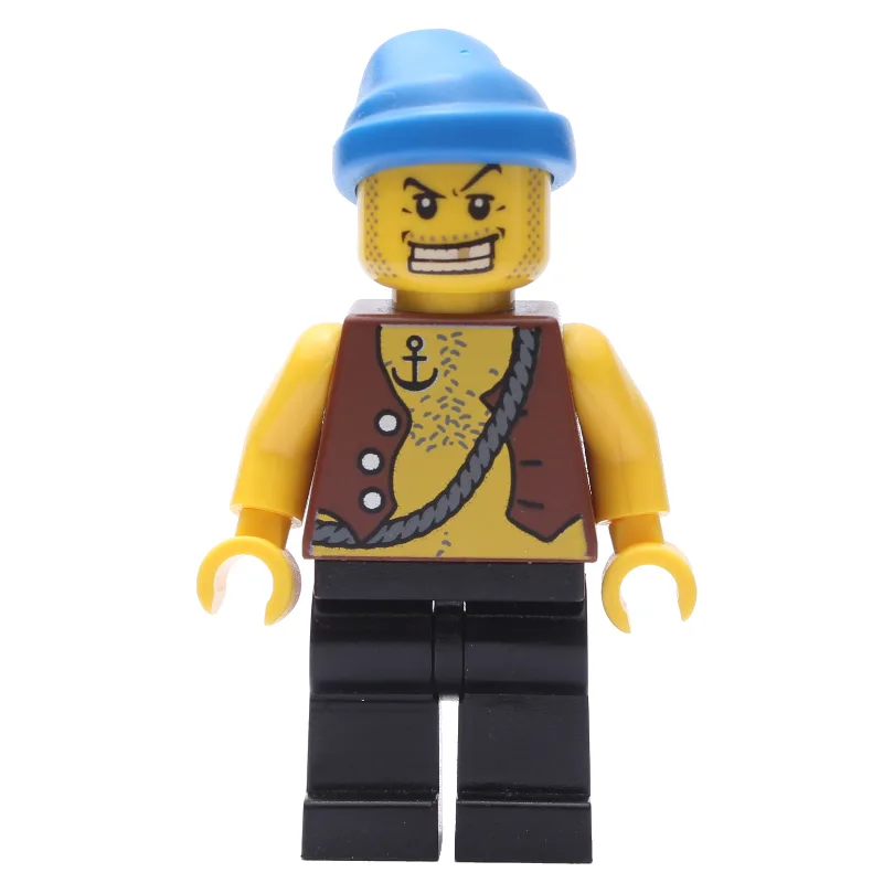 Pirate - Anchor Tattoo, Black Legs, Blue Band… — minifigurine LEGO | Brick Broker