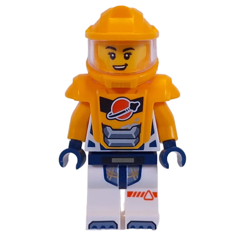 Astronaut, White Spacesuit, Bright Light Oran… — minifigurine LEGO | Brick Broker