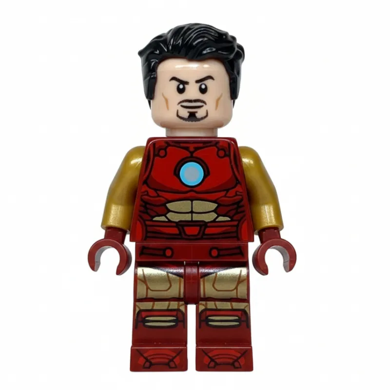 Iron Man, Pearl Gold Arms, Round Arc Reactor,… — minifigurine LEGO | Brick Broker