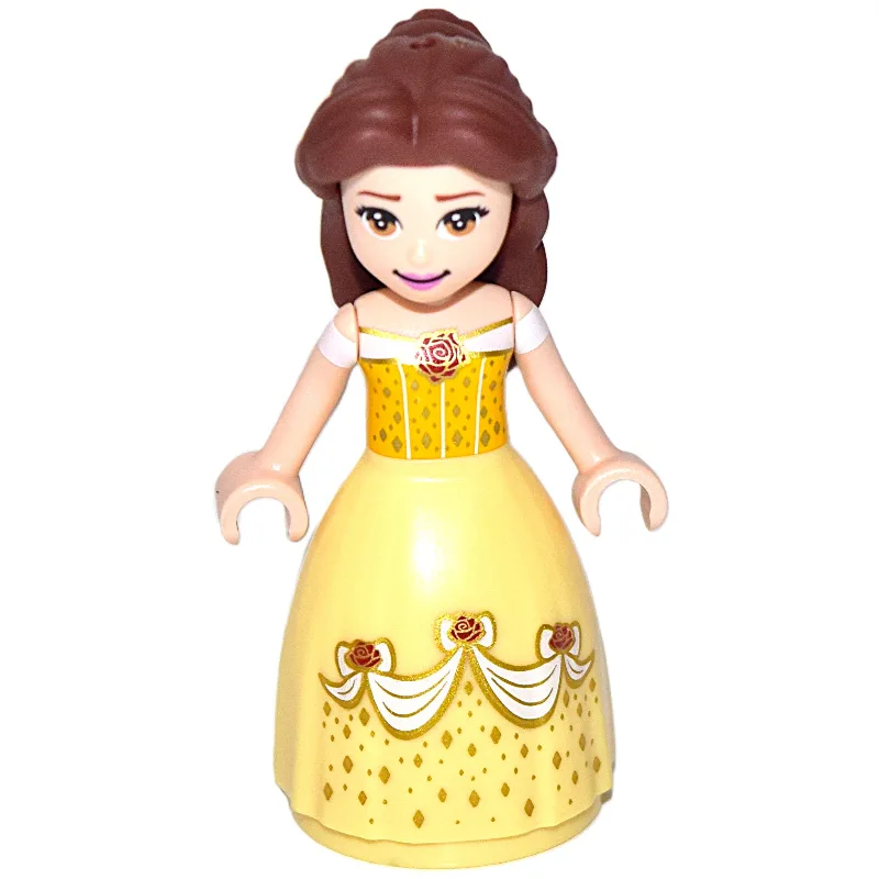 Belle, Bright Light Orange and Bright Light Y… — minifigurine LEGO | Brick Broker