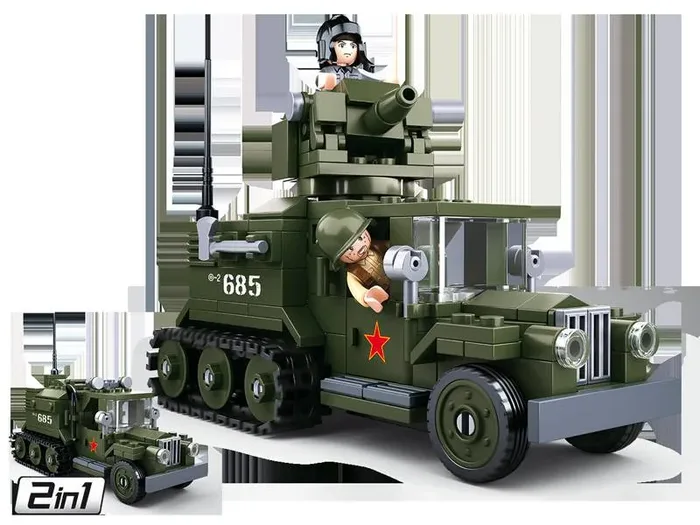 Sluban Half-Track allié 2 en 1 (SLB-M38-B0685) - prix | Brick Broker