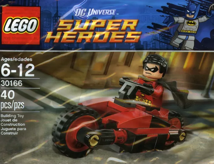 LEGO 30166 Robin et cyclomoteur Redbird - prix | Brick Broker