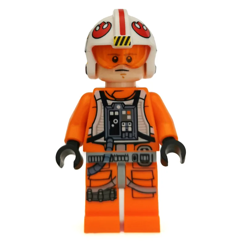 Luke Skywalker, Orange Rebel Pilot Outfit, Li… — minifigurine LEGO | Brick Broker