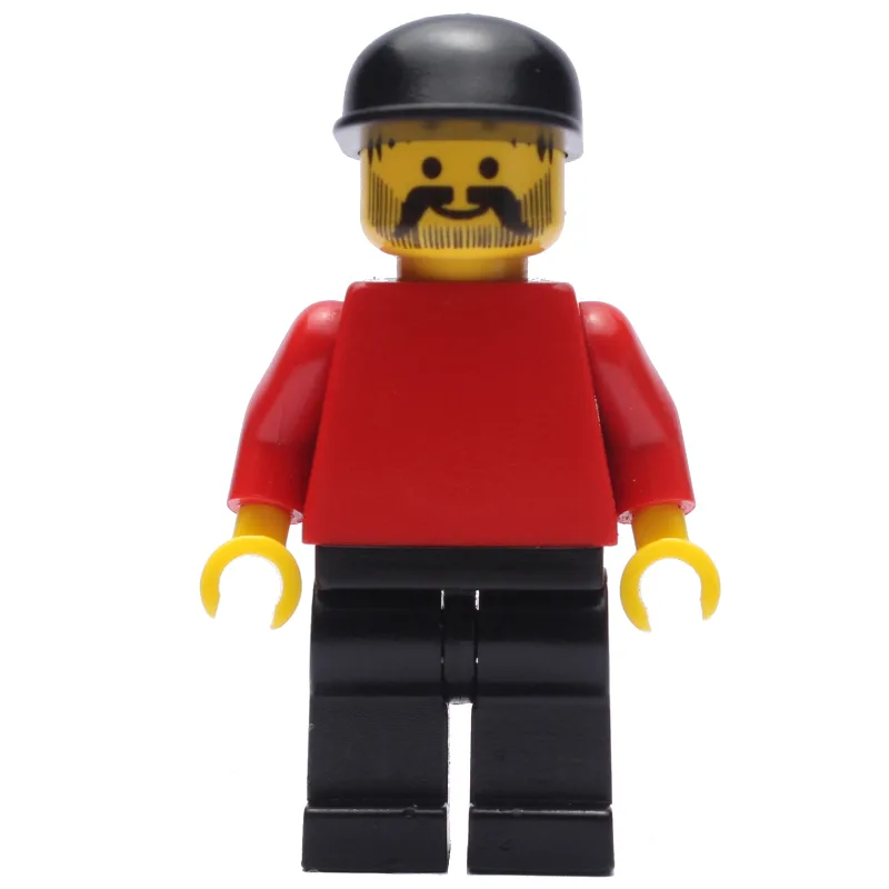 Man - Red Torso, Black Legs, Black Cap — dans quels sets LEGO ? (fig-006895) | Brick Broker