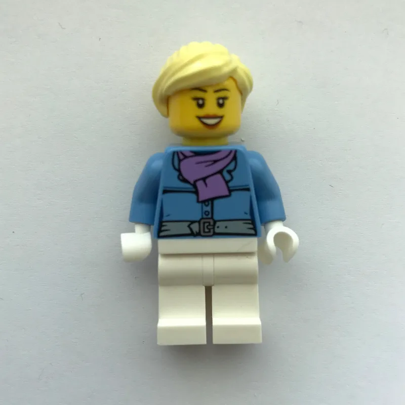 Woman, Medium Blue Jacket with Medium Lavende… — minifigurine LEGO | Brick Broker