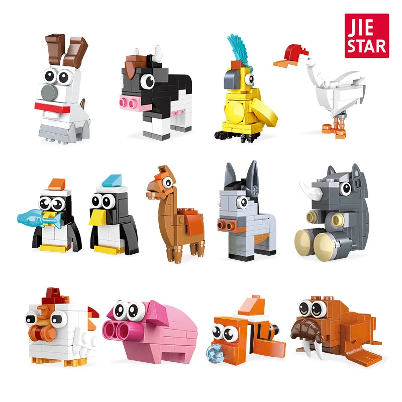 JIESTAR Ensemble Animal 12 pièces (JS-59117) - prix | Brick Broker