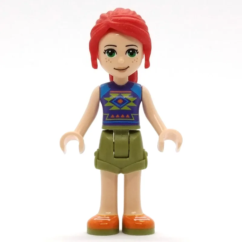 Mia - Dark Purple Top, Olive Green Skirt — minifigurine LEGO | Brick Broker