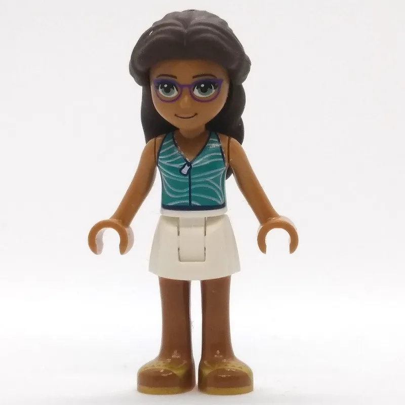Layla - Dark Turquoise Top, White Skirt — minifigurine LEGO | Brick Broker