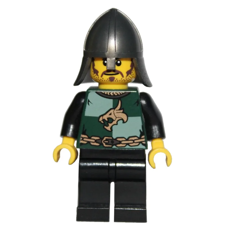 Dragon Knight, Dark Green, Pearl Titanium Hel… — minifigurine LEGO | Brick Broker