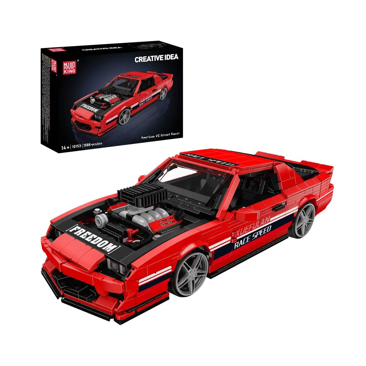 Mould King Voiture de course américaine V8 de rue (MOU-10153) - prix | Brick Broker
