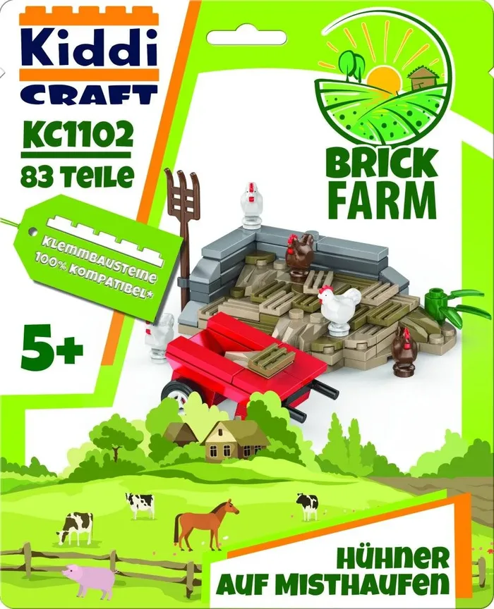 Kiddicraft Tas de fumier avec poulets (KID-KC1102) - prix | Brick Broker