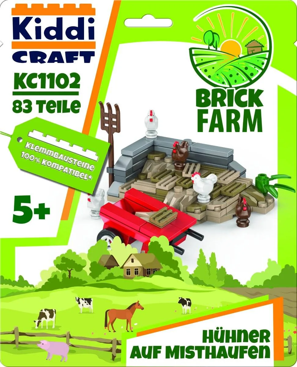 Kiddicraft Tas de fumier avec poulets (KID-KC1102) - prix | Brick Broker