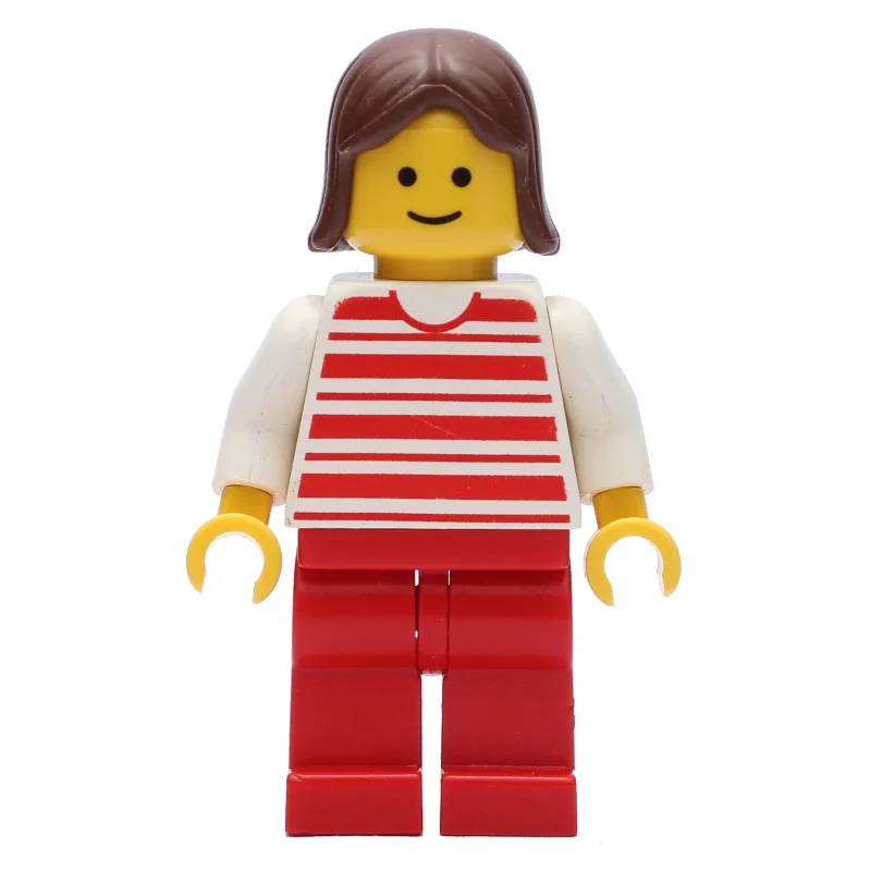 Woman - Red/White Striped Shirt, White Arms,… — minifigurine LEGO | Brick Broker