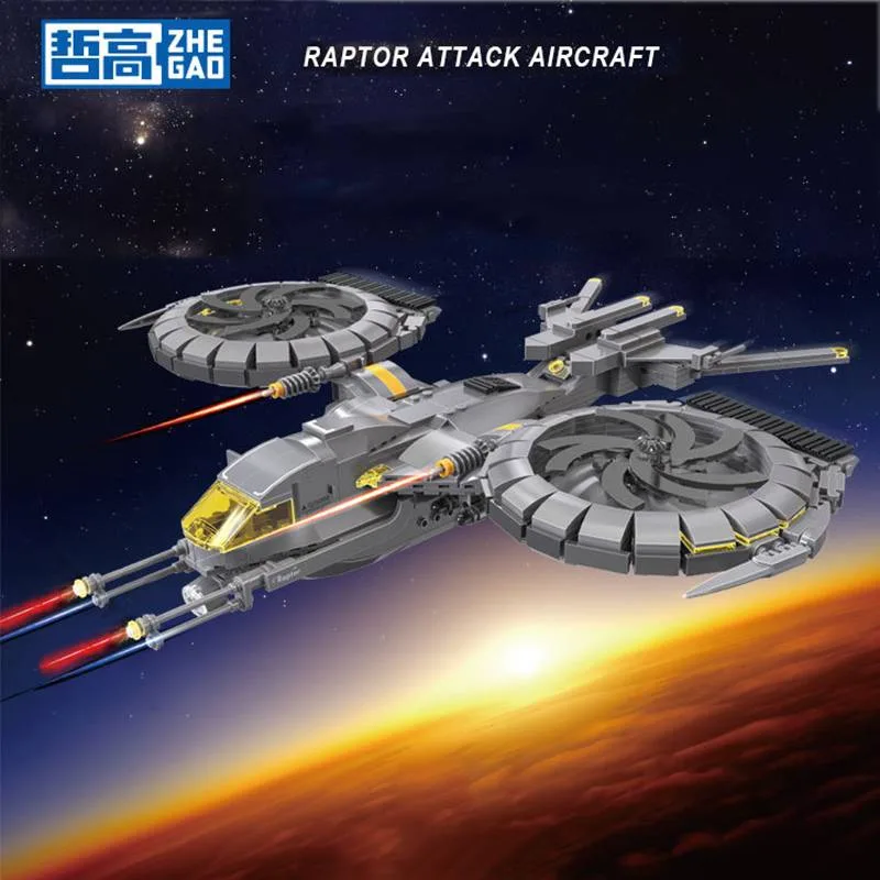 ZHEGAO Avion d'attaque Raptor (ZHE-QJ5008) - prix | Brick Broker