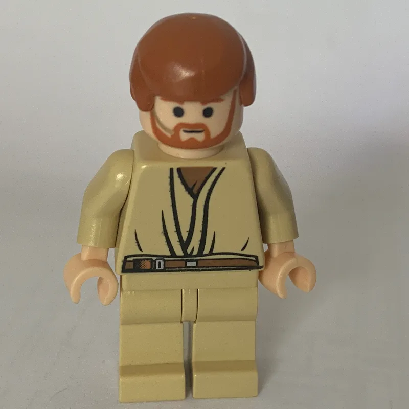 Obi-Wan Kenobi, Tan Plain Legs, Headset — minifigurine LEGO | Brick Broker