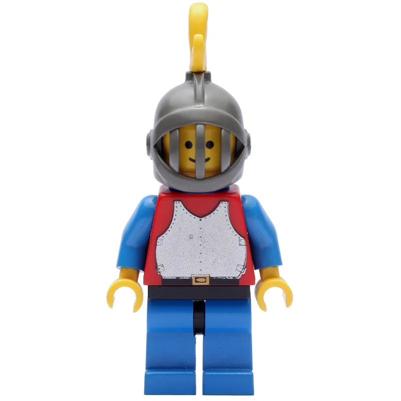 Knight (Breastplate on Red) - Blue Legs, Yell… — minifigurine LEGO | Brick Broker