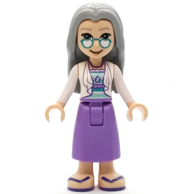 Nora - White Top,  Medium Lavender Dress, Lig… — minifigurine LEGO | Brick Broker