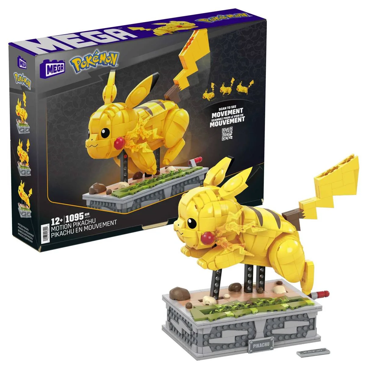 Mattel Ensemble de construction MEGA Pokémon™ Motion Pikachu (HGC23) - prix | Brick Broker