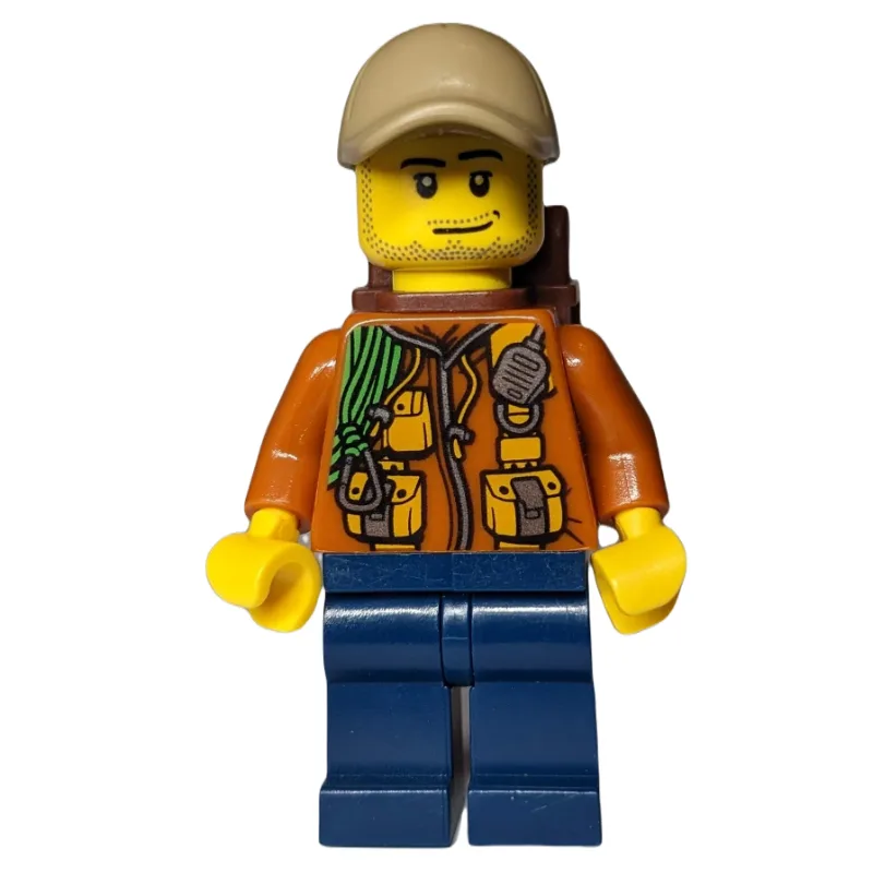 Explorer, Jacket with Pouches, Radio, and Rop… — minifigurine LEGO | Brick Broker