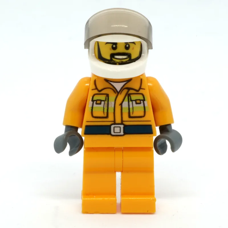 Firefighter, Pilot - Orange Torso, Orange Leg… — minifigurine LEGO | Brick Broker