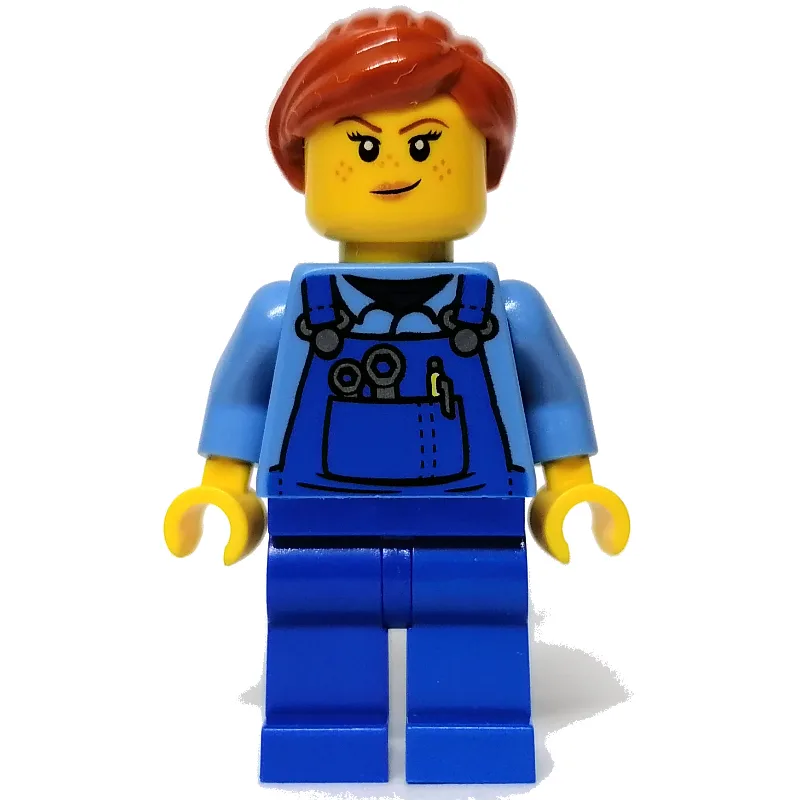 Woman, Blue Overalls — dans quels sets LEGO ? (fig-012044) | Brick Broker