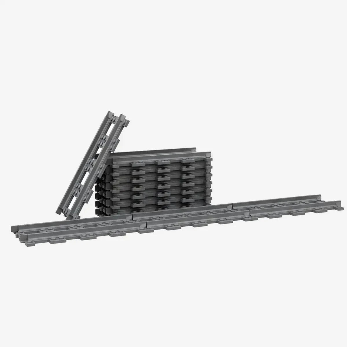 BlueBrixx Ensemble de rails droits (BB-100298) - prix | Brick Broker