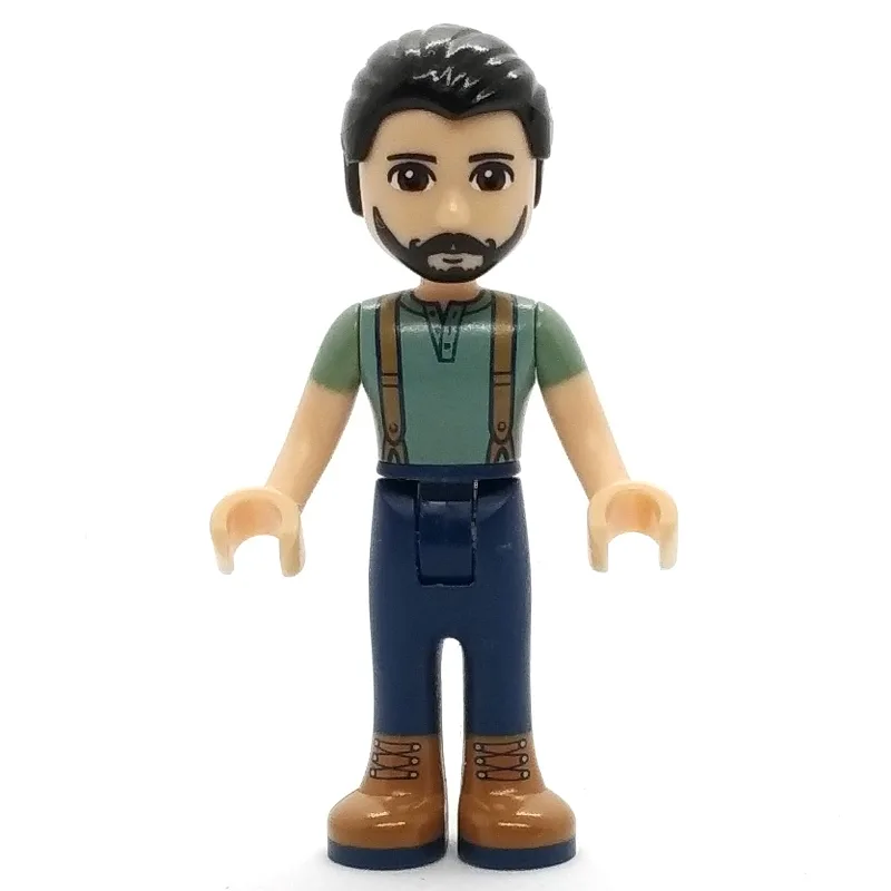 Steve - Sand Green Shirt, Dark Blue Trousers — minifigurine LEGO | Brick Broker