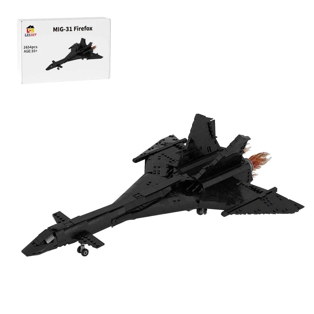 LesDiy Chasseur-Intercepteur Supersonique Soviétique MIG-31 Firefox (LESDIY-3631570) - prix | Brick Broker