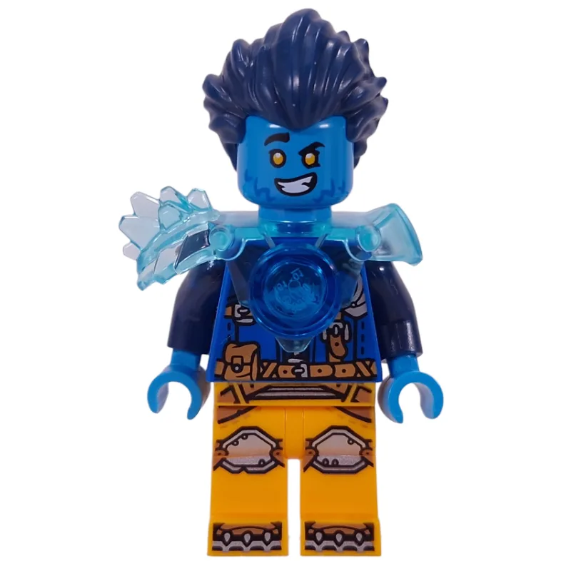 Logan, Trans-Light Blue Shoulder Armor. Tile — minifigurine LEGO | Brick Broker