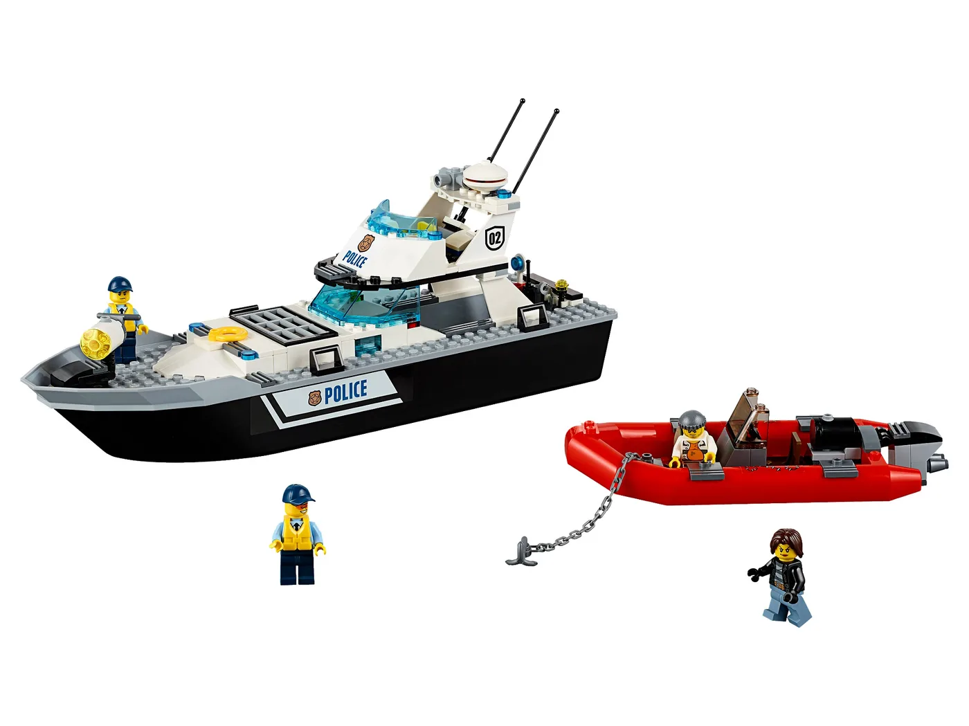 LEGO 60129 Bateau de patrouille de police - prix | Brick Broker