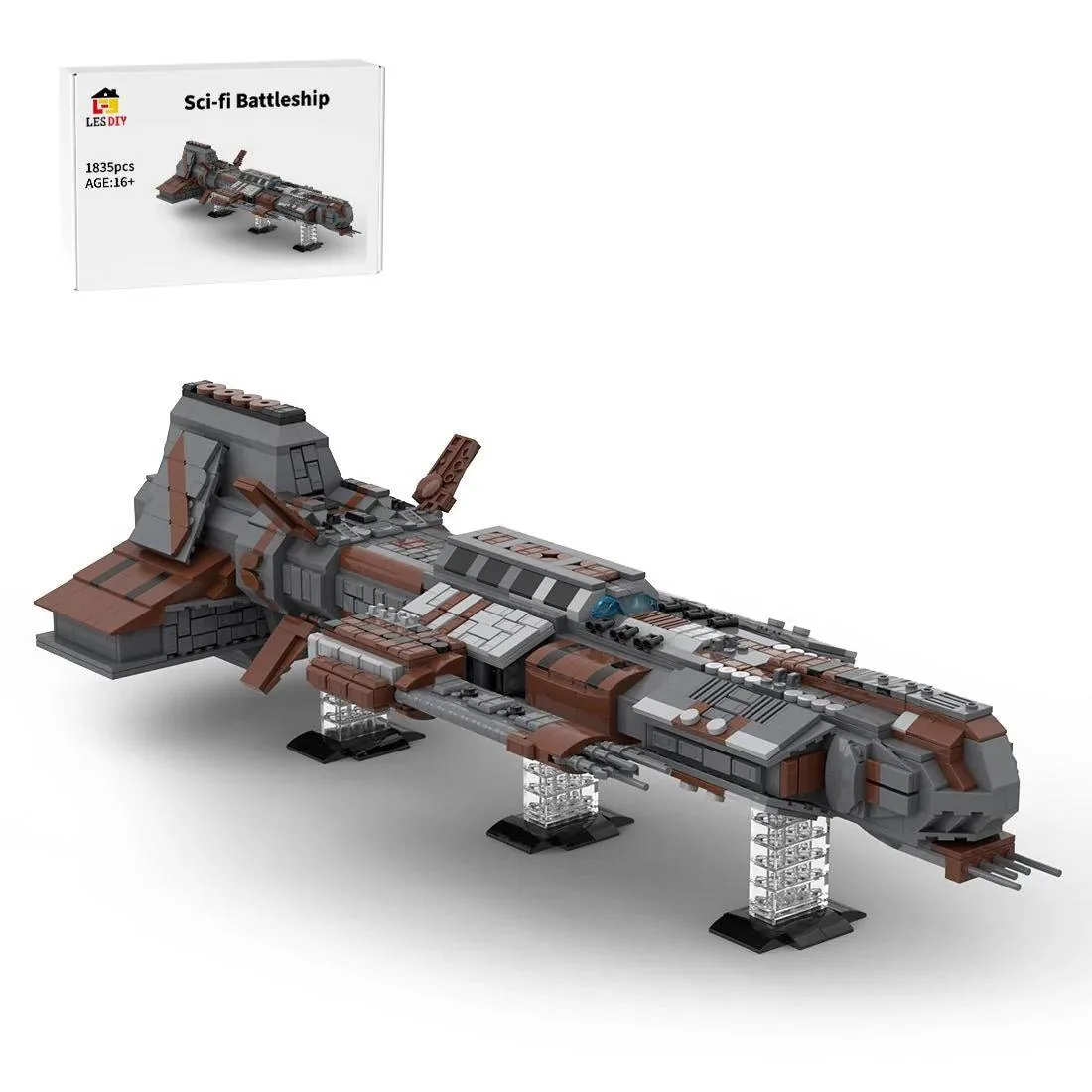 LesDiy Vaisseau spatial de classe Aurora de Lantean - Sci-fi (LESDIY-3461880) - prix | Brick Broker