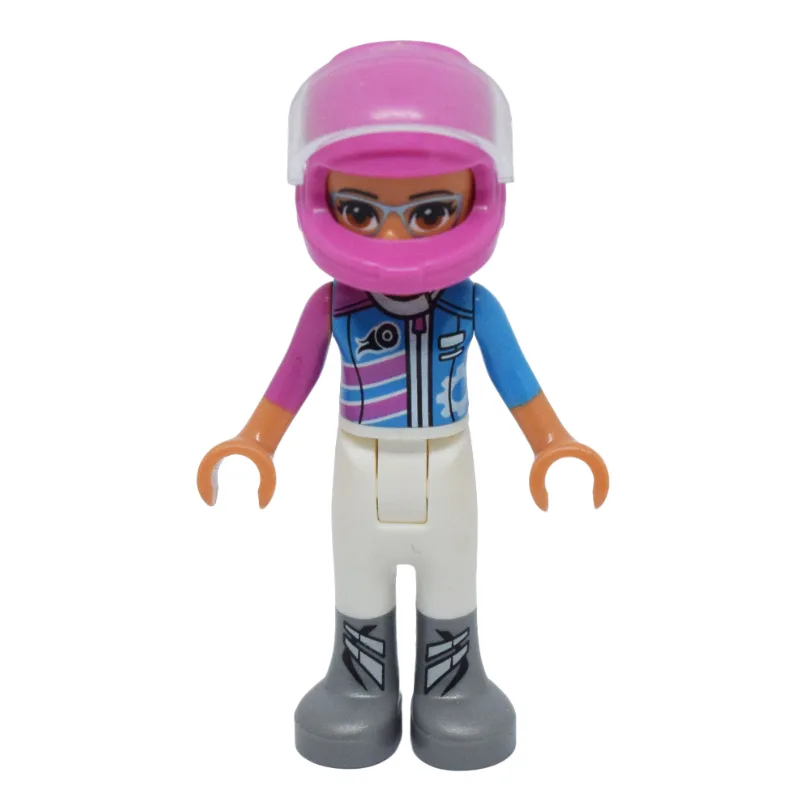 Olivia - Dark Azure/White Race Suit — dans quels sets LEGO ? (fig-001782) | Brick Broker