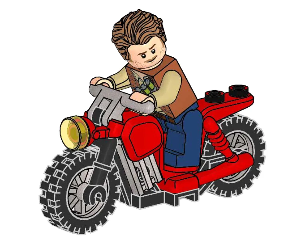 LEGO 122114 Owen Grady et la moto rouge - prix | Brick Broker