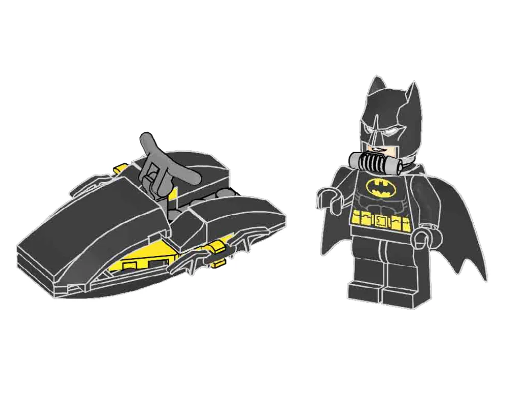 LEGO 212224 Batman en bateau à réaction - prix | Brick Broker
