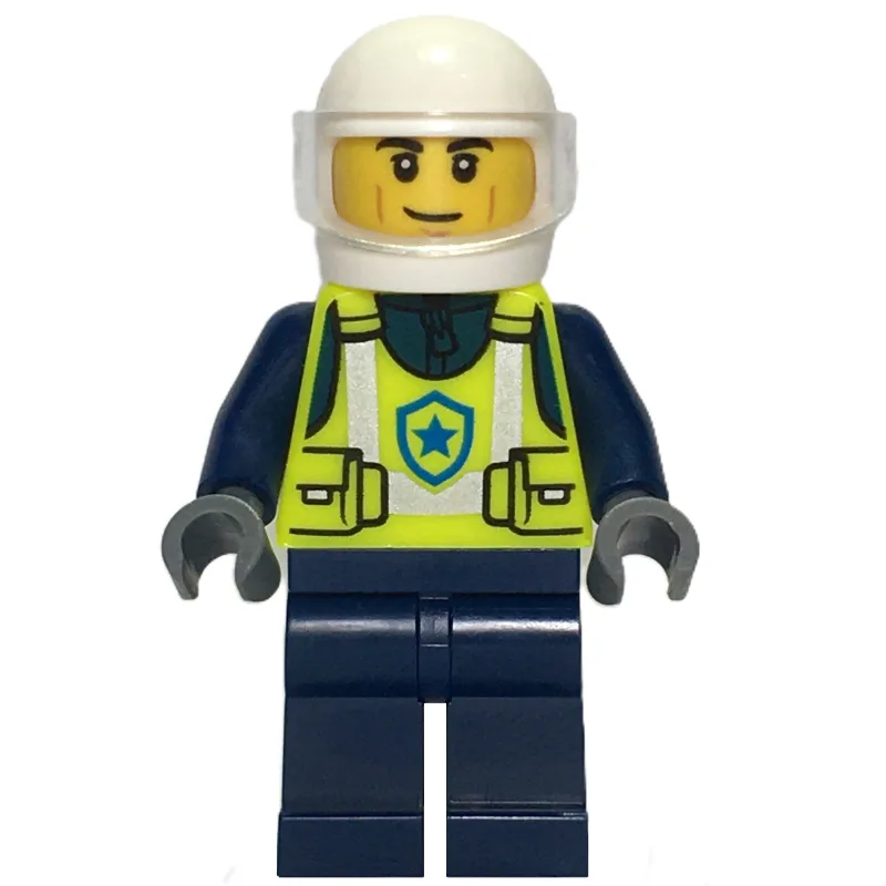 Police Officer, Vibrant Yellow Police Vest, W… — minifigurine LEGO | Brick Broker