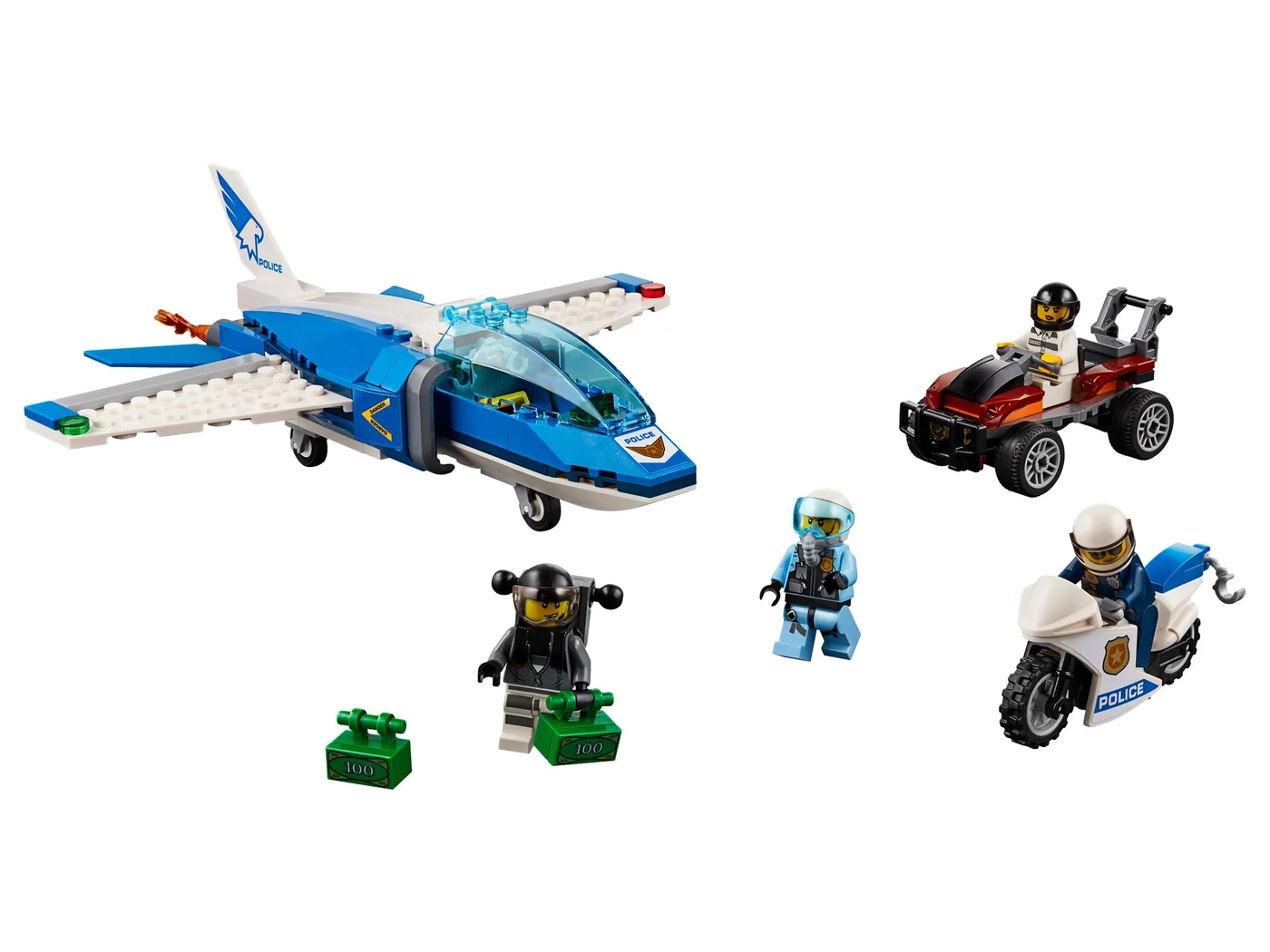 LEGO 60208 Arrestation Parachutée de la Police du Ciel - prix | Brick Broker