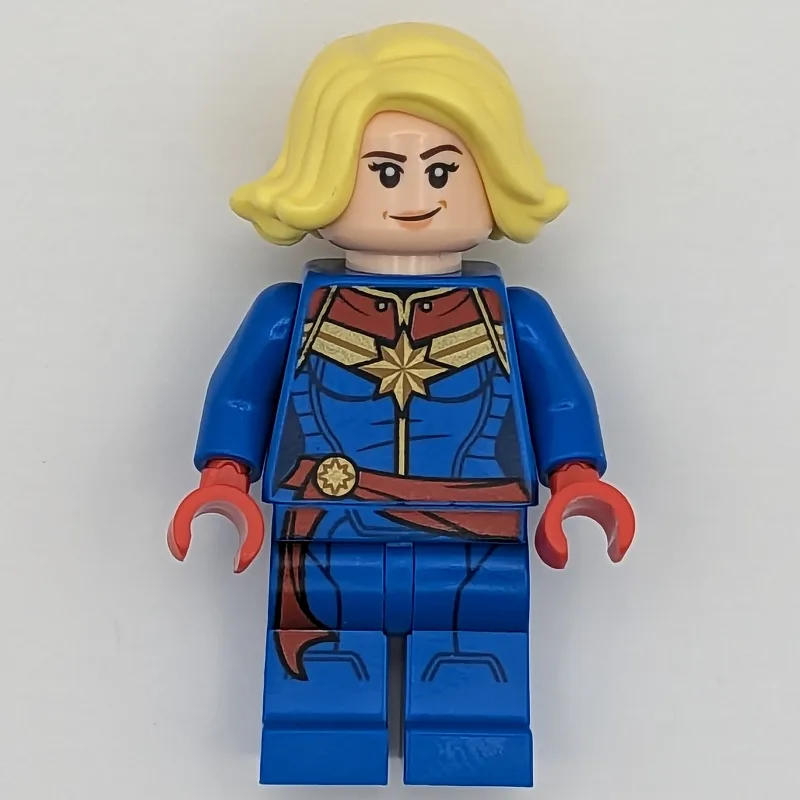 Captain Marvel, Bright Light Yellow Hair — minifigurine LEGO | Brick Broker