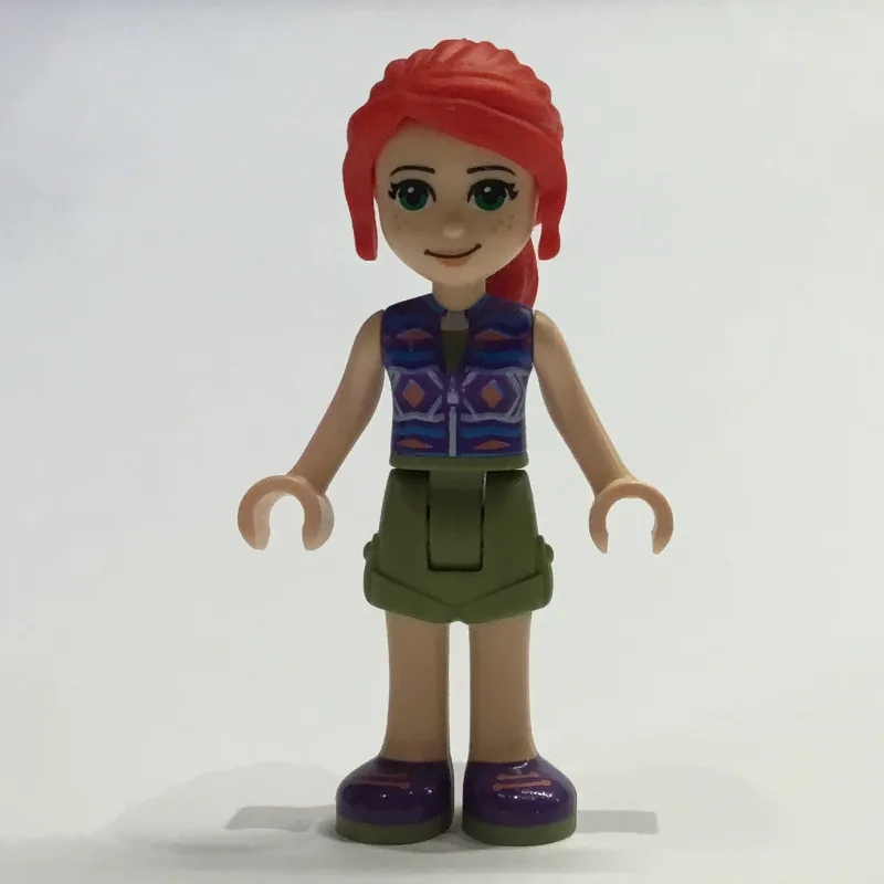 Mia - Dark Purple Top, Olive Green Skirt — minifigurine LEGO | Brick Broker