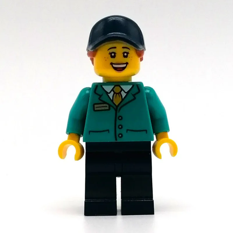 Train Station Employee, Woman, Dark Turquoise… — minifigurine LEGO | Brick Broker