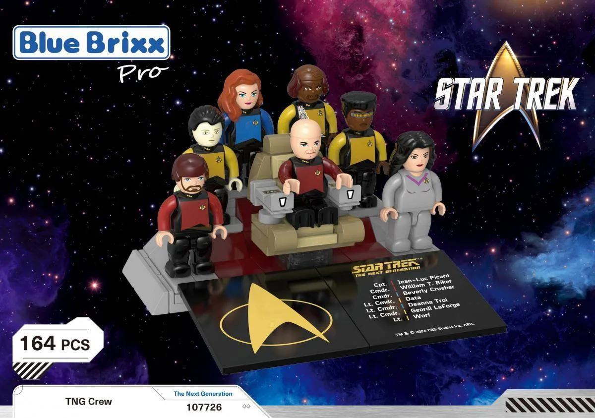 BlueBrixx Pack de figurines STAR TREK The Next Generation (BB-107726) - prix | Brick Broker