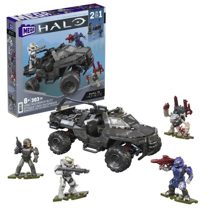 Mattel MEGA Halo Véhicule Blitz UNSC Razorback (GYG59) - prix | Brick Broker