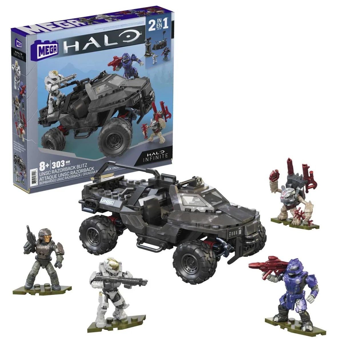 Mattel MEGA Halo Véhicule Blitz UNSC Razorback (GYG59) - prix | Brick Broker