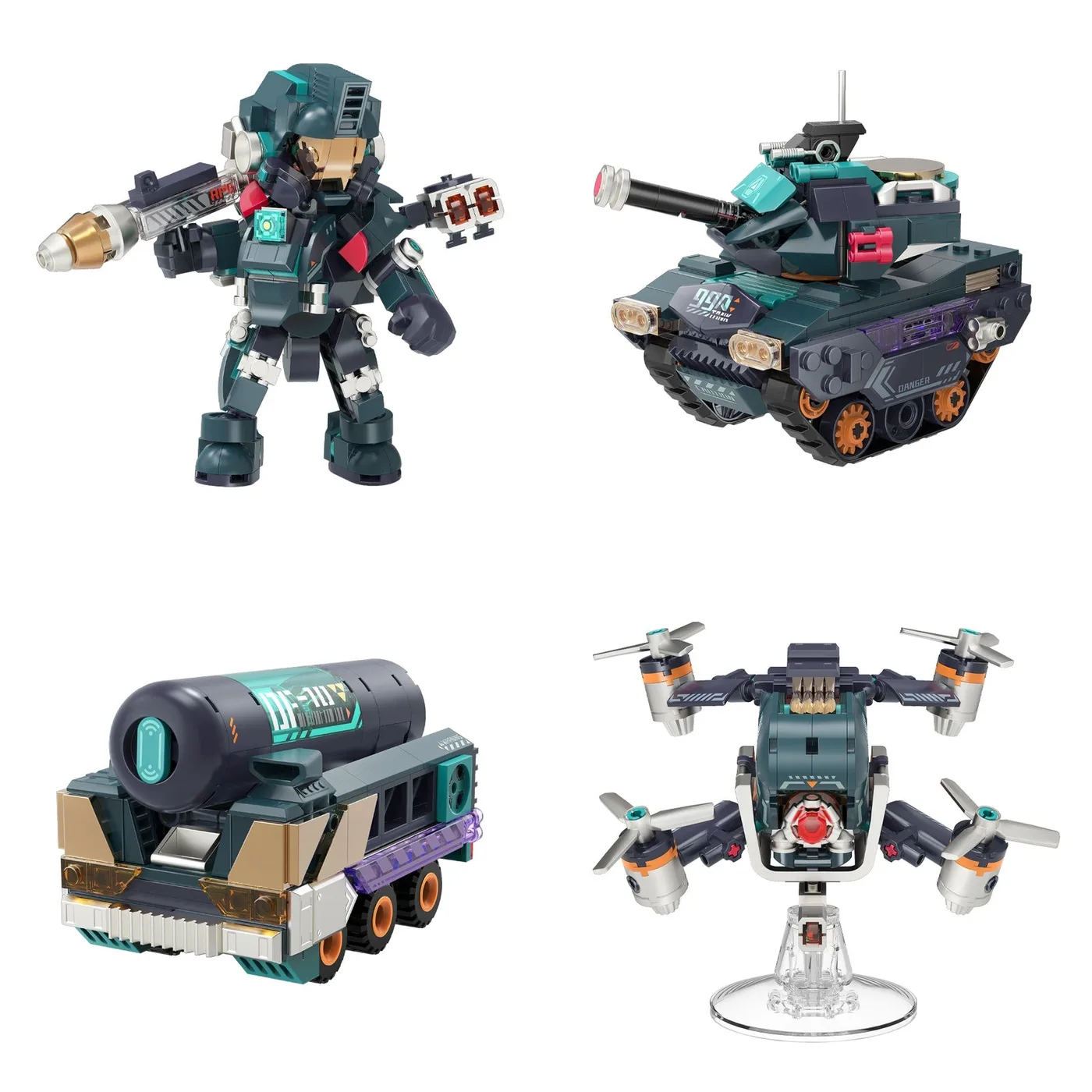 JIESTAR iBlock Special Operations Team Kit 4 modèles (JS-IB1103-1) - prix | Brick Broker