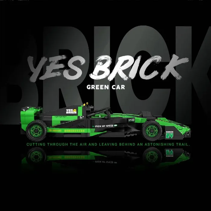BrickYes Voiture de course verte (YES-2228) - prix | Brick Broker