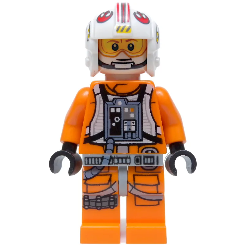 Luke Skywalker, Orange Rebel Pilot Outfit, Li… — minifigurine LEGO | Brick Broker