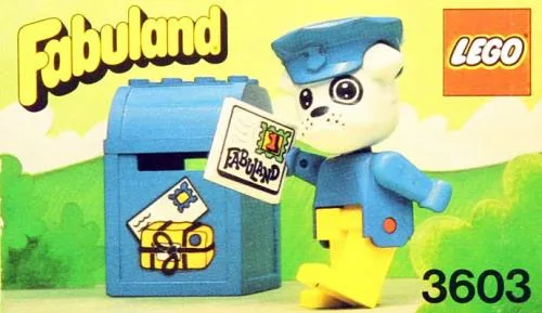 LEGO 3603 Boris le Bouledogue et la Boîte aux lettres - prix | Brick Broker