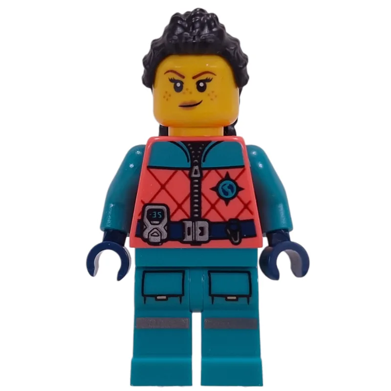 Arctic Explorer, Coral Torso, Dark Turquoise… — minifigurine LEGO | Brick Broker