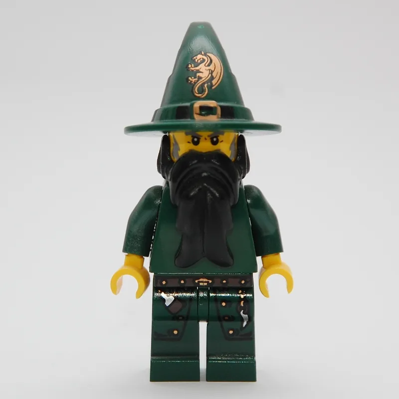 Wizard (Kingdoms) - Dark Green, no Cape — minifigurine LEGO | Brick Broker